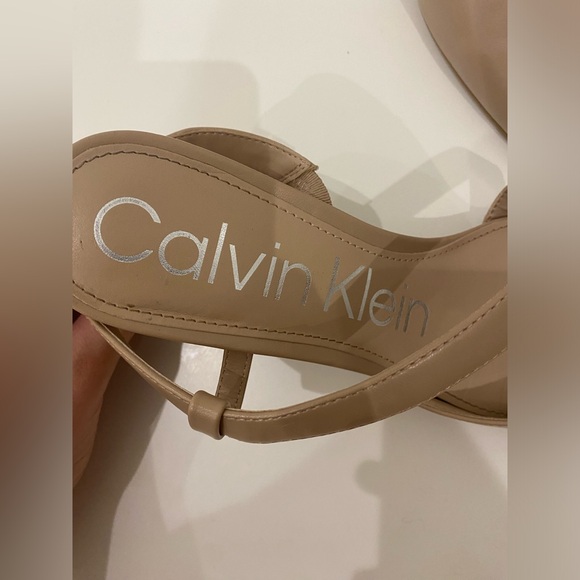 Calvin Klein heels Greer leather slingback - Picture 4 of 5